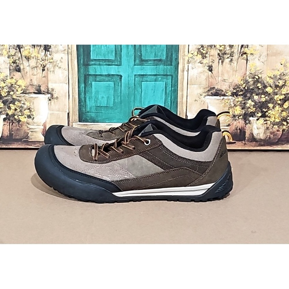 Eddie Bauer Trenton Hiking Shoes‎ Men's Size 13 Brown Leather Low Top Lace Up